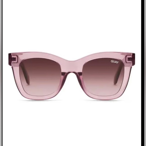 Quay after hours BERRY/ BROWN‎ PINK sunglasses new with canvas pouch - Picture 12 of 12